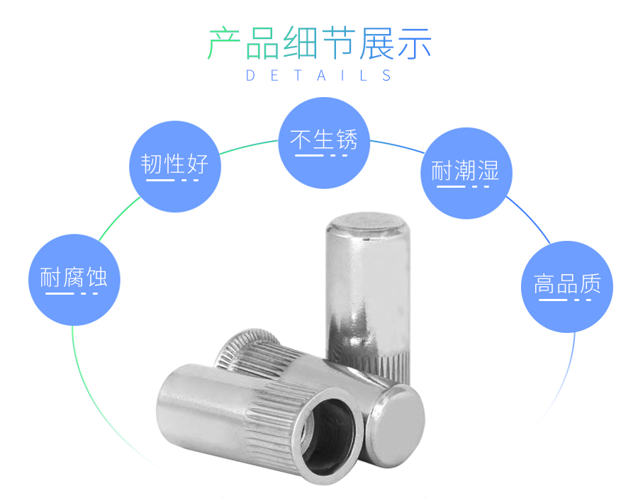 圆盲孔拉铆螺母
