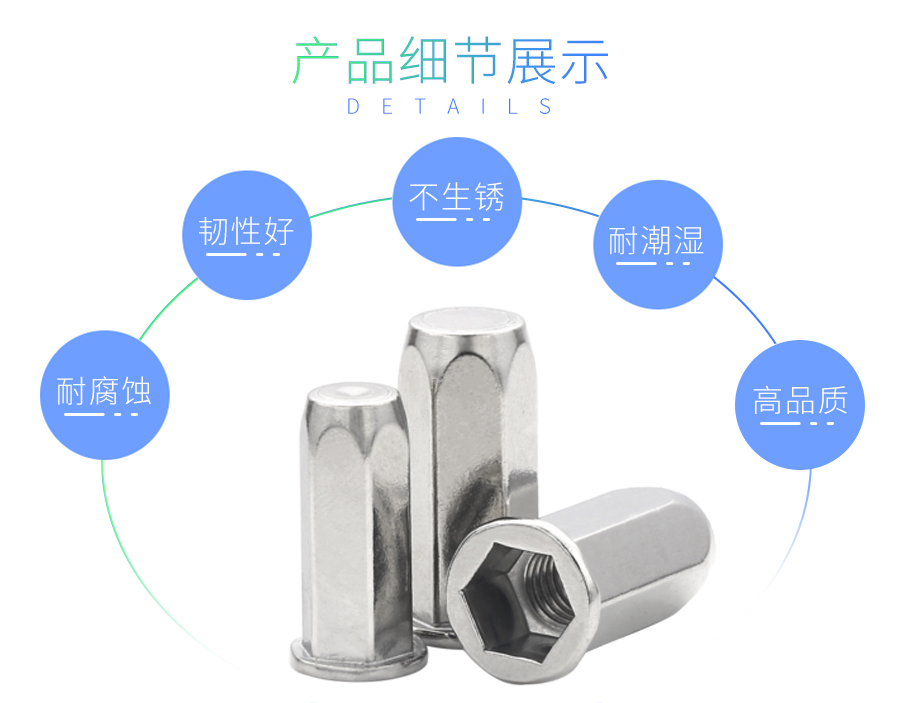 平头全六角拉铆螺母