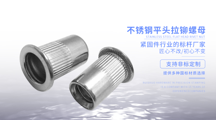 不锈钢平头拉铆螺母